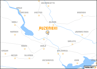 map of Puzenieki