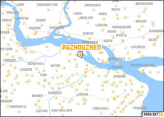 map of Puzhouzhen