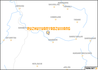 map of Puzhuyuan Yaozuxiang