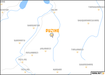map of Puzihe