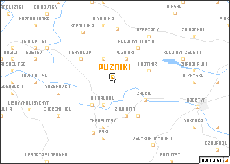 map of Puzʼniki