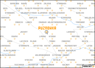 map of Puznówka