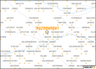 map of Puznów Nowy