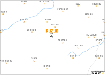 map of Puzuo
