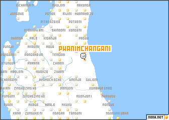 map of Pwani Mchangani