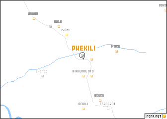 map of Pwekili