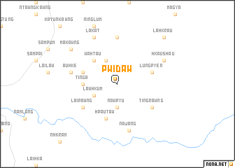 map of Pwidaw