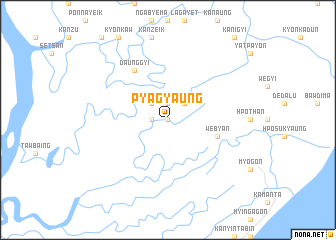 map of Pyagyaung