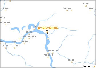 map of Pyagyaung