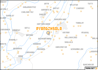 map of Pyandzhsola