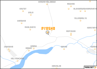 map of Pyasha