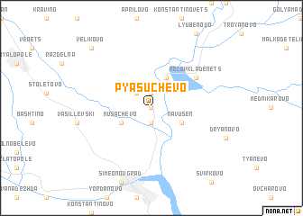 map of Pyasŭchevo