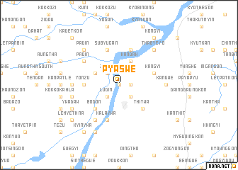 map of Pyaswe