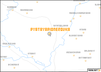 map of Pyataya Pionerovka