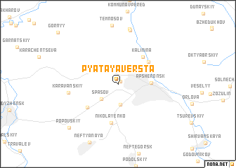 map of (( Pyataya Versta ))