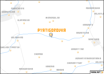 map of Pyatigorovka