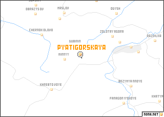 map of Pyatigorskaya