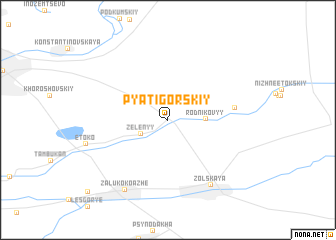 map of Pyatigorskiy