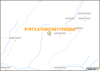 map of Pyatiletka v Chetyre Goda