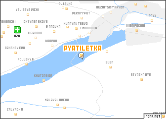 map of Pyatiletka