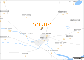 map of Pyatiletka