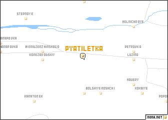 map of Pyatiletka