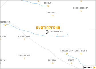 map of Pyatiozërka