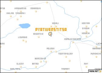 map of Pyativërstitsa