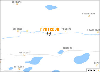 map of Pyatkovo