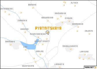 map of Pyatnitskaya