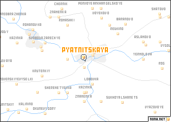 map of Pyatnitskaya