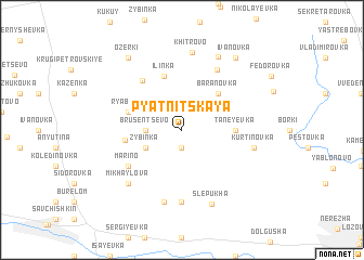 map of Pyatnitskaya