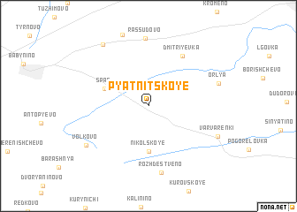 map of Pyatnitskoye