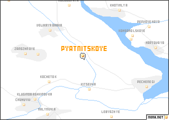 map of Pyatnitskoye