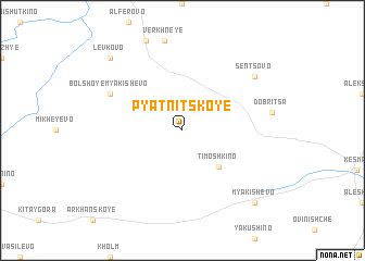 map of Pyatnitskoye