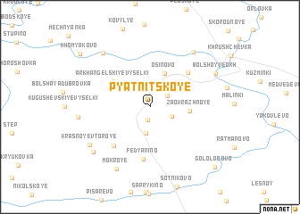 map of Pyatnitskoye