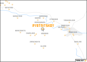 map of Pyatnitskoy