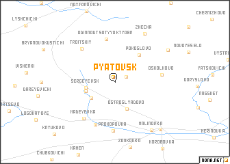 map of Pyatovsk