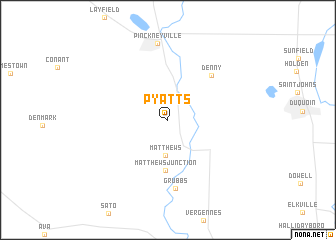 map of Pyatts