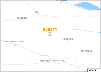 map of Pyatyy