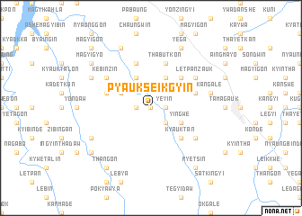 map of Pyaukseikgyin