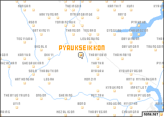 map of Pyaukseikkon