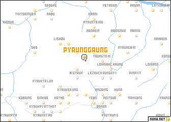 map of Pyaunggaung