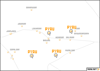 map of Pyāu