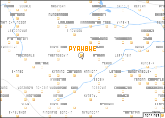 map of Pyawbwe