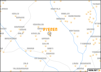 map of Pyéren