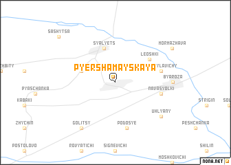 map of Pyershamayskaya