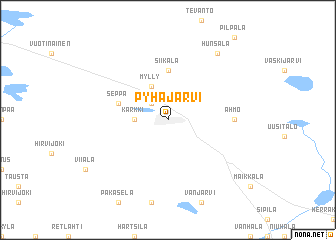 map of Pyhäjärvi