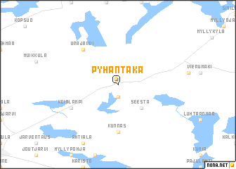 map of Pyhäntaka