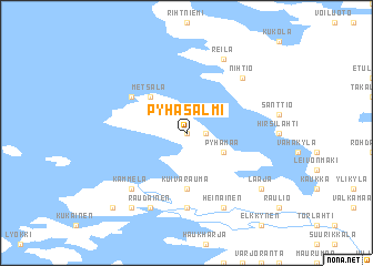 map of Pyhäsalmi